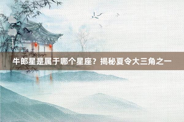 牛郎星是属于哪个星座？揭秘夏令大三角之一